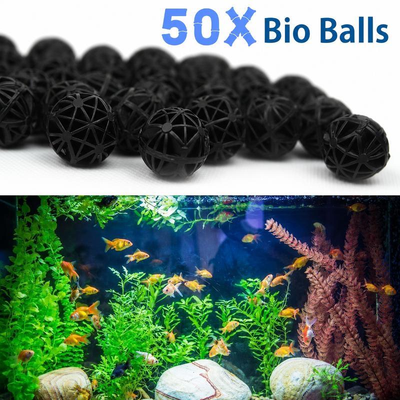 Aquael Filter Fzn - 50 Stück 16mm Aquarium Bio-Filterbälle Fischbecken