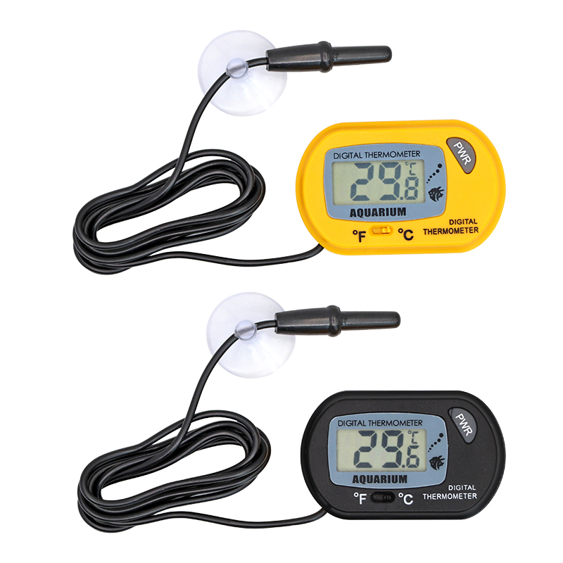 Planted Aquarium Temperature - Aquarium-Thermometer LCD Digital Aquariumtemperatur-Messgerät Aquarium-Temperaturdetektor Fischalarm
