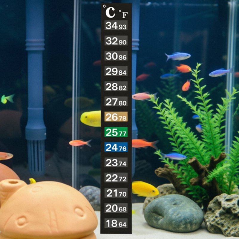 Planted Aquarium Temperature - 1/5 Stück Hochpräzises Thermometer für Aquarien,