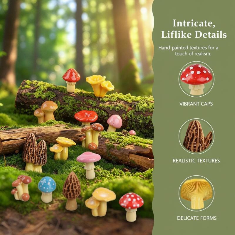 Mini-Harz-Pilz-Ornament, handb – Planted Aquarium Mini Bewertung und Preis